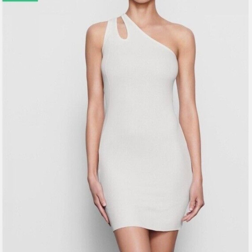 Skims Soft Lounge Cut-Out One Shoulder Dress